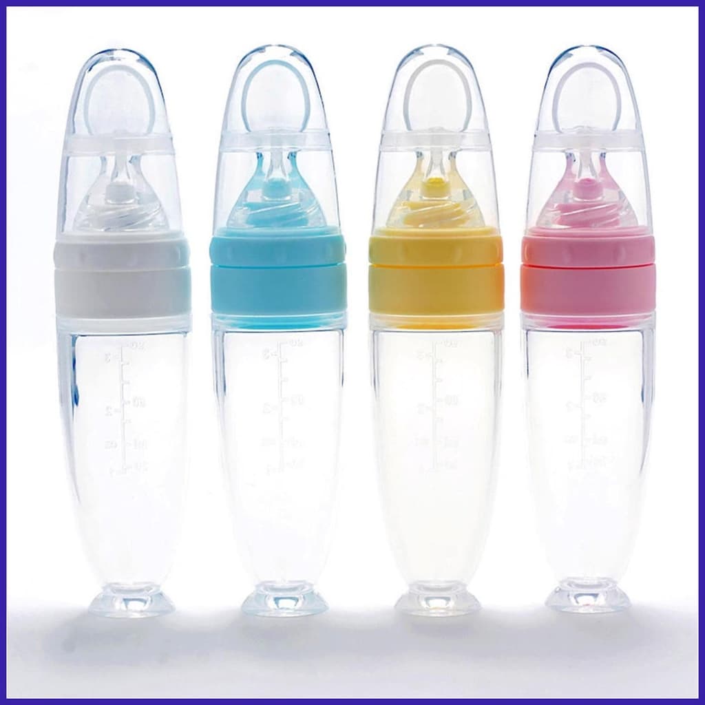 Buteleczka z miekką łyżeczką do karmienia